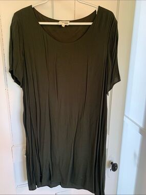 Wilfred Olive Green Scoop-Neck dress